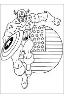 Captain America kleurplaat 12